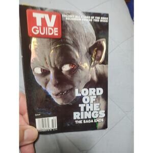Vintage Lord of the Rings TV Guide December 13th-19th 2003 featuring Gollum